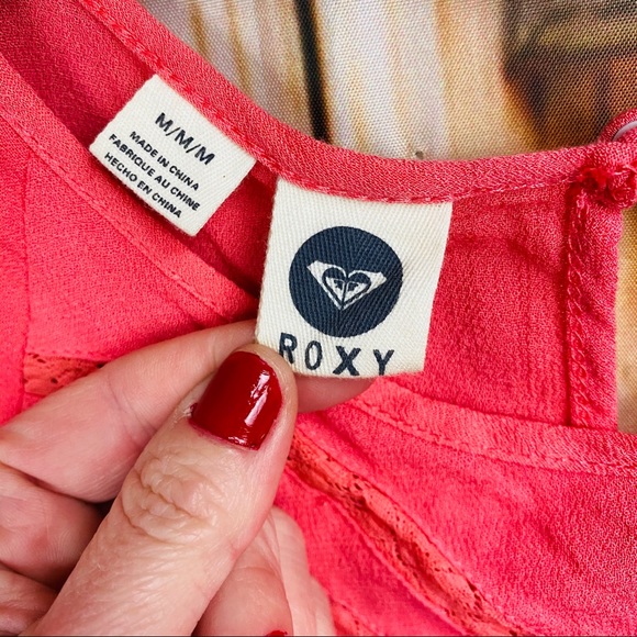 ROXY Short Sleeve Peplum Blouse - Picture 3 of 6